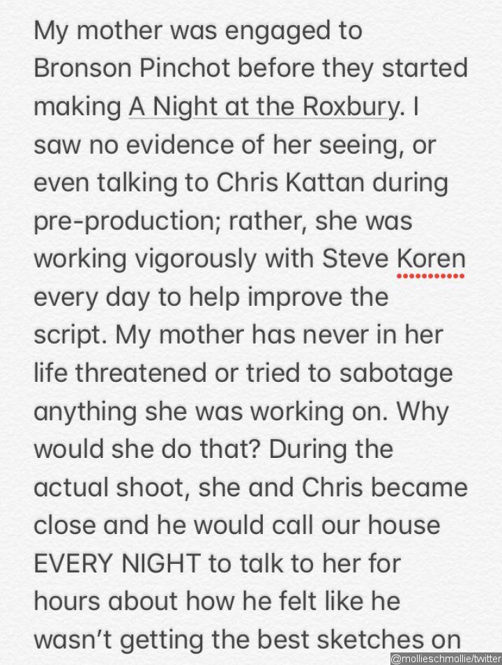 Amy Heckerling's Daughter Disputes Chris Kattan's Claims of Sexual Coercion