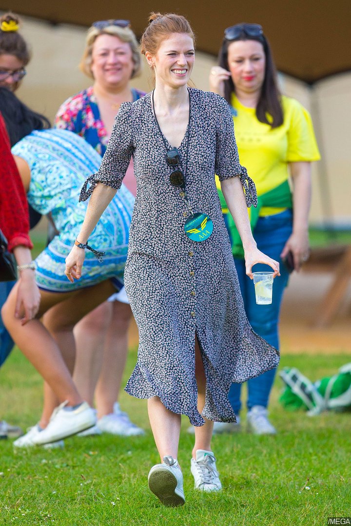 Rose Leslie Looks Carefree at Music Festival Amid Husband Kit Harington's Rehab Stint