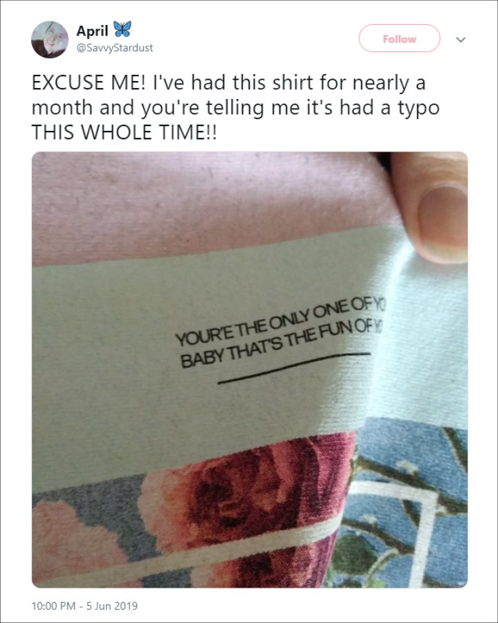 Taylor Swift's Fan Upset by Typo on 'ME!' Merchandise Shirt