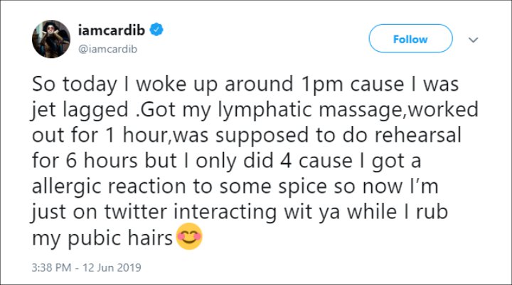 Cardi B Reveals How She Deals With Post-Surgery Side Effects