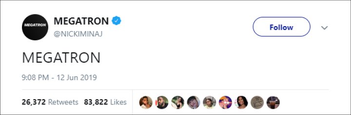Nicki Minaj returned to social media.