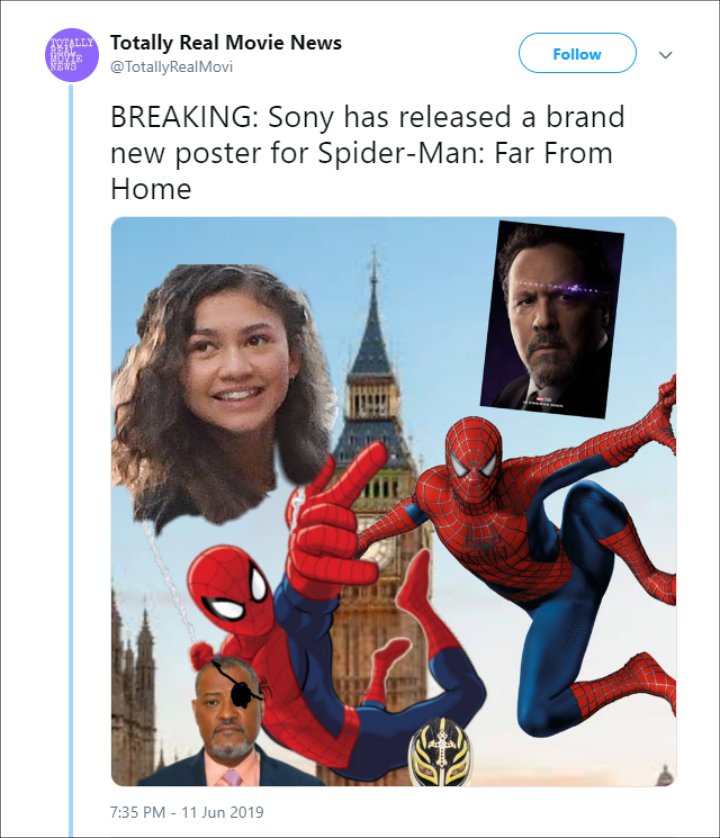 'Spider-Man: Far From Home' Fan Pokes Fun at Its Lame IMAX Poster
