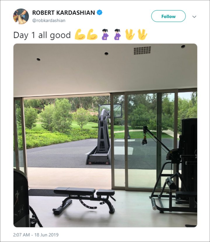 Rob Kardashian Heads Back to Gym Again