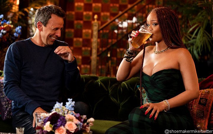 'Late Night With Seth Meyers' Teases Rihanna's Drunk Appearance in Upcoming Episode