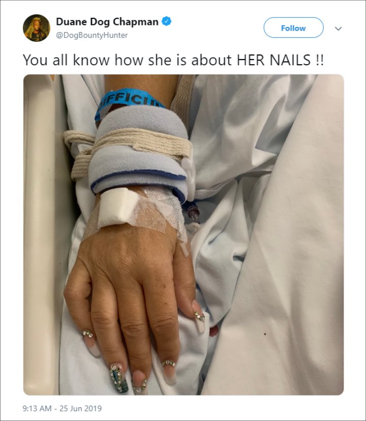 Duane 'Dog the Bounty Hunter' Chapman Shares Beth Chapman's Hospital Photo