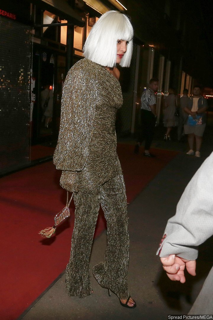 Priyanka Chopra was spotted leaving cabaret club Crazy House.