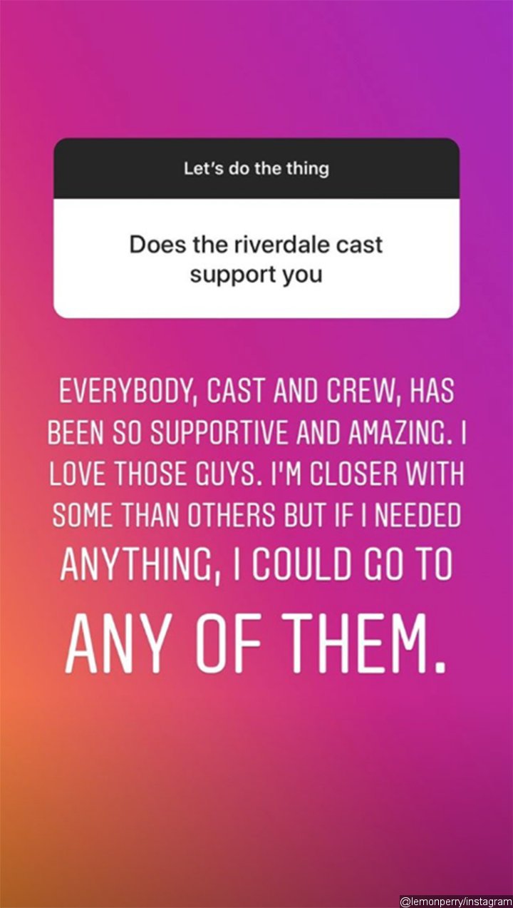 Sophie Perry's Instagram Stories post.