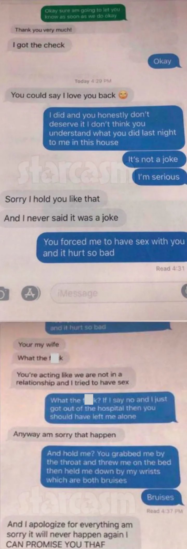 Ashley Martson Claims Jay Smith Raped Her in Text Messages