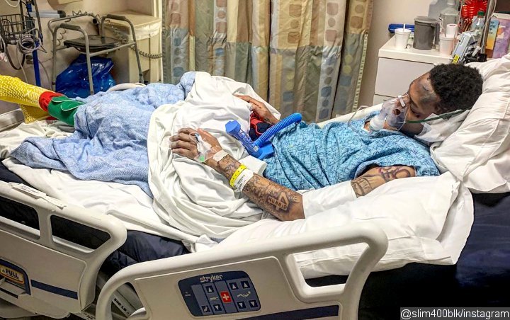 Slim 400 Is in Bad Shape in First Hospital Photo Since Getting Shot 9 Times, Clowns Shooters