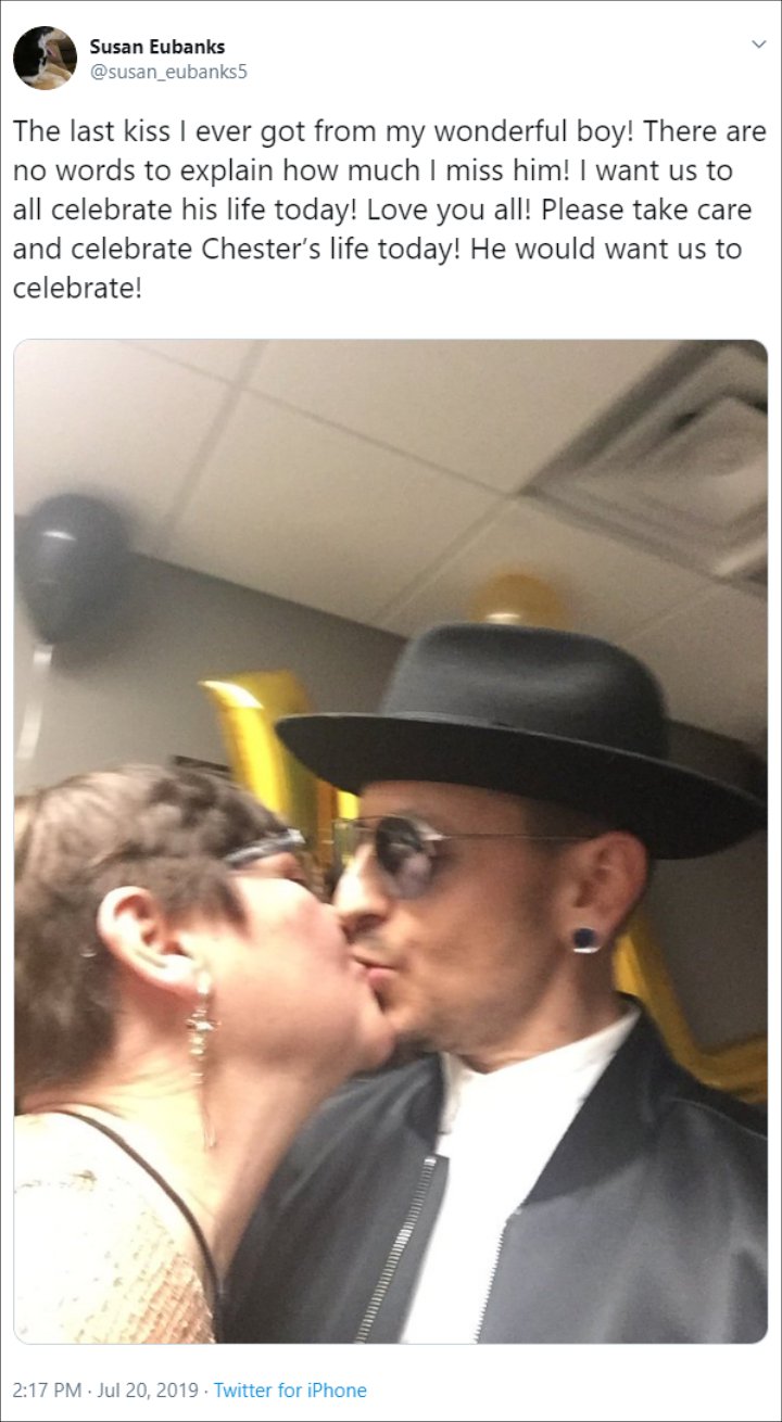 Chester Bennington's Mother Pays Tribute on His Death Anniversary