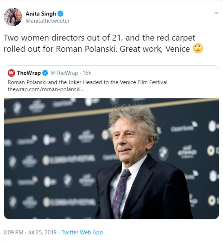 Venice Film Festival Line Sparks Backlash for Roman Polanski Inclusion and Lack of Female Directors