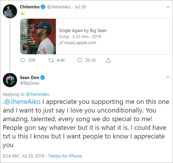 Big Sean Declares His Love for Ex Jhene Aiko