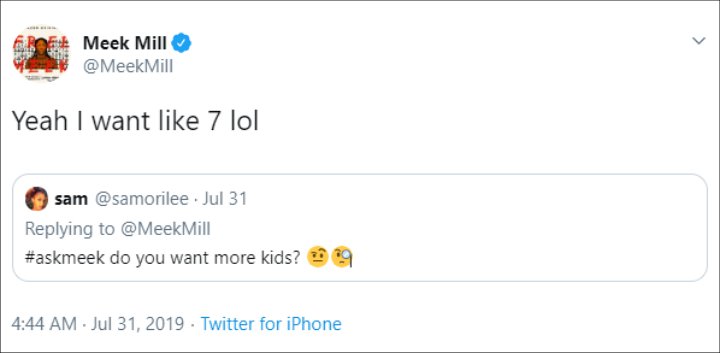 Meek Mill's Twitter.