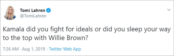 Tomi Lahren's tweet.