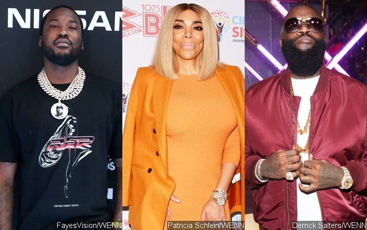 Pic: Meek Mill Looks Weirded Out While Sharing Kiss With Wendy Williams at Rick Ross' Party