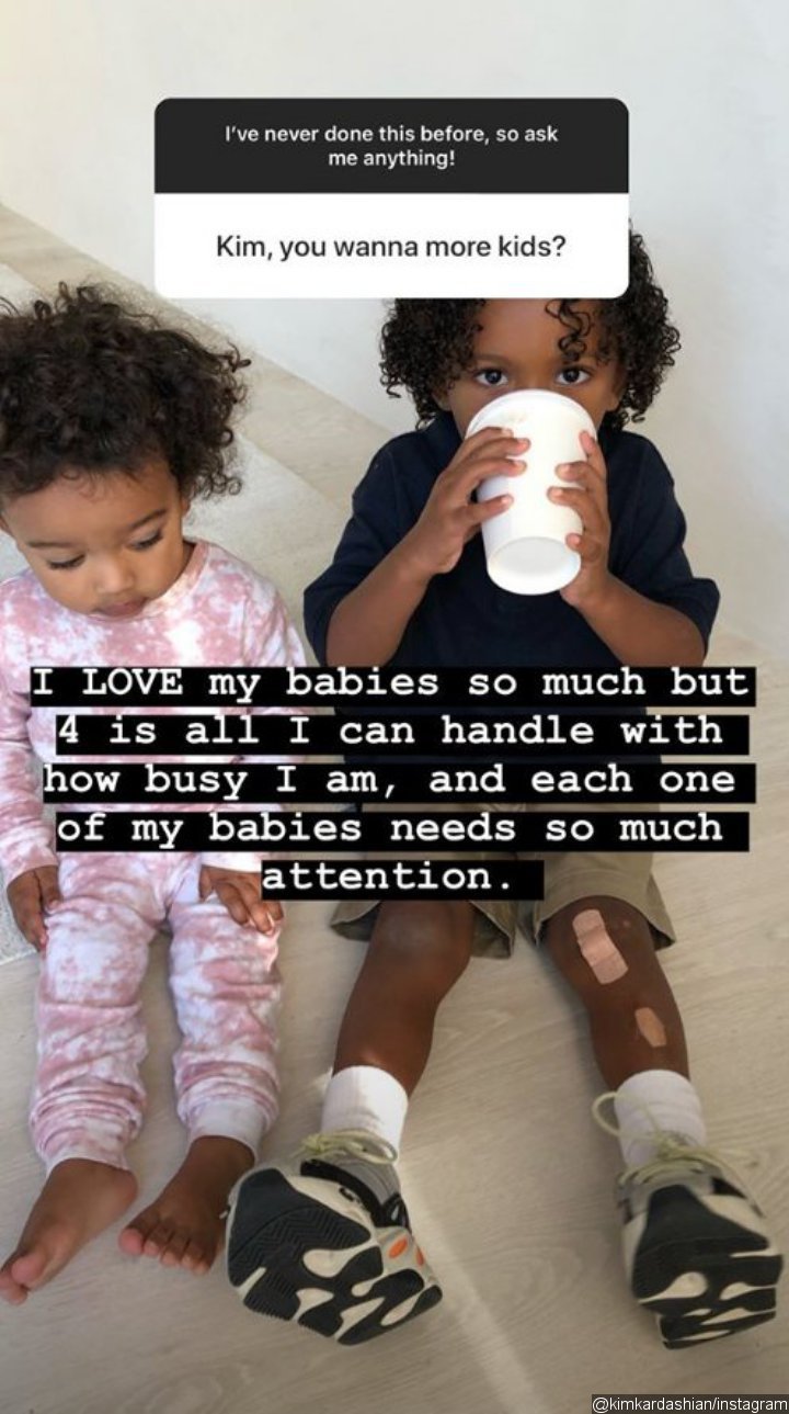 Kim Kardashian Admits She Is Done Having Children