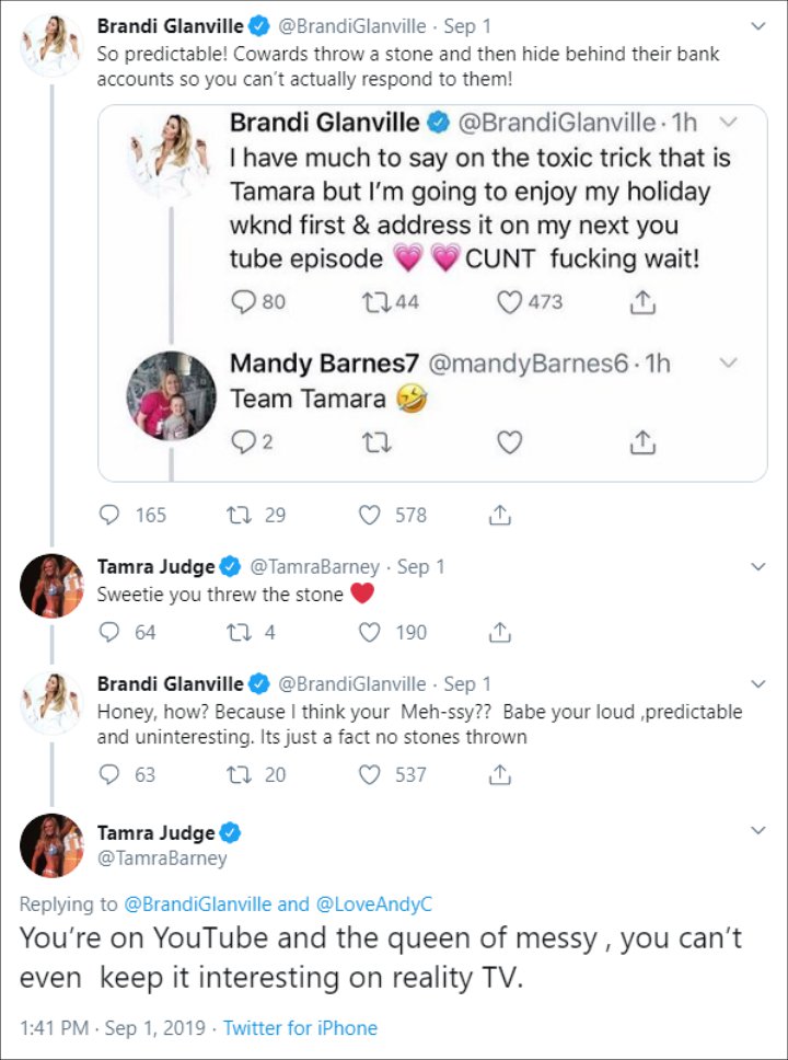 Tamra Judge hits back at Brandi Glanville