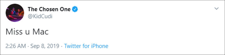 Kid Cubi tweets about Mac Miller's death anniversar