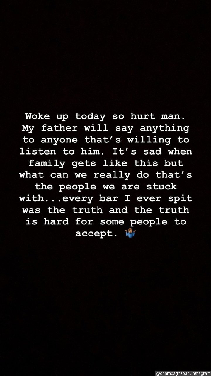 Drake Hits Back at Father's Claim He Lied About Strained Relationship 'to Sell Records'