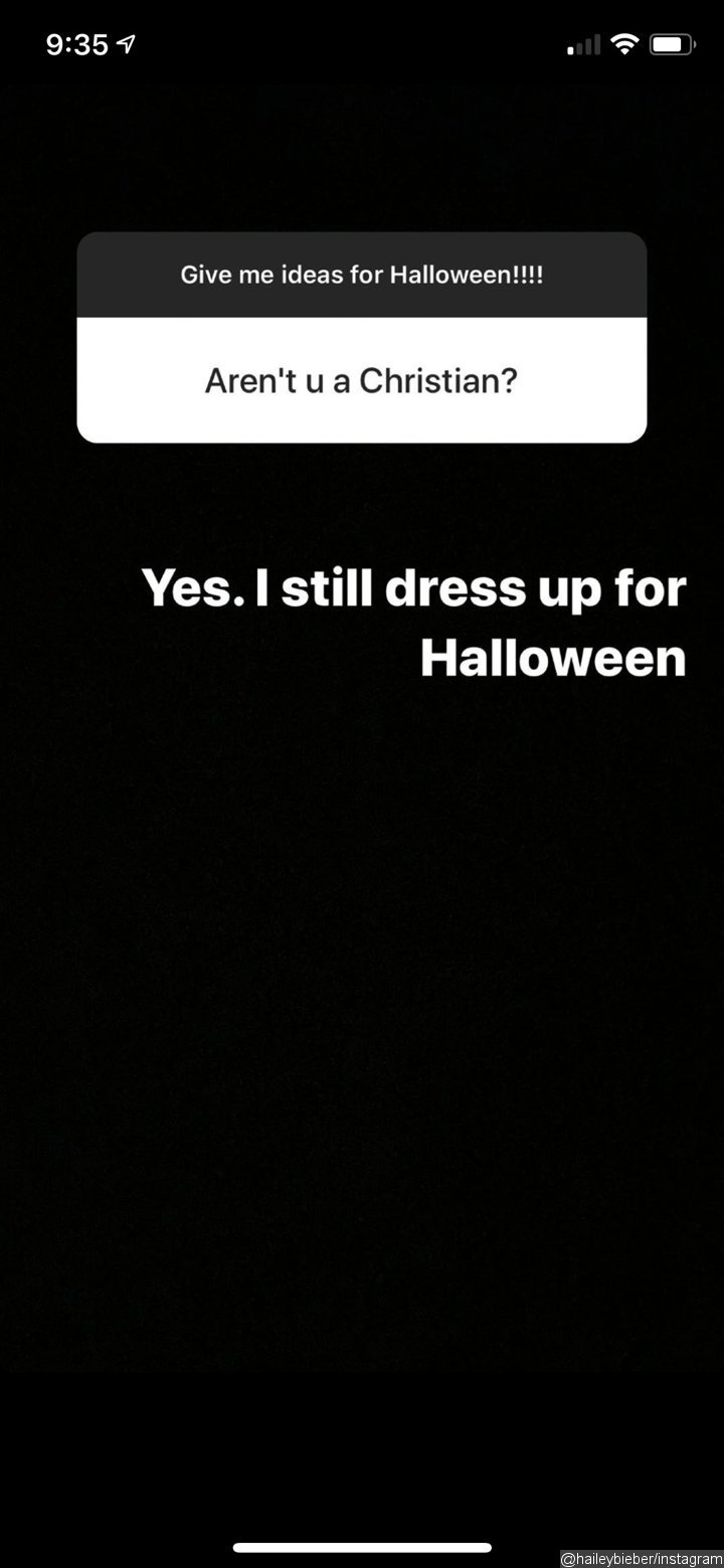 Hailey Baldwin received backlash for celebrating Halloween