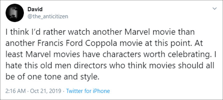 Fan defended Marvel movies