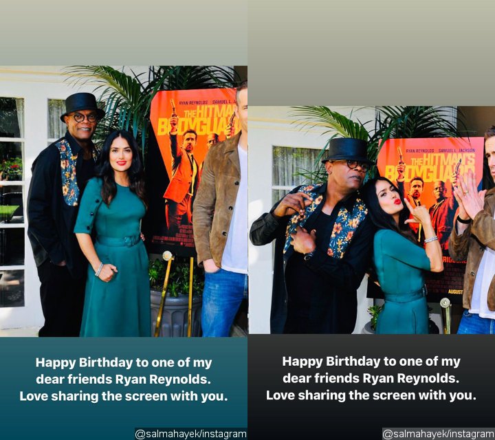Salma Hayek Trolls Ryan Reynolds on His Birthday