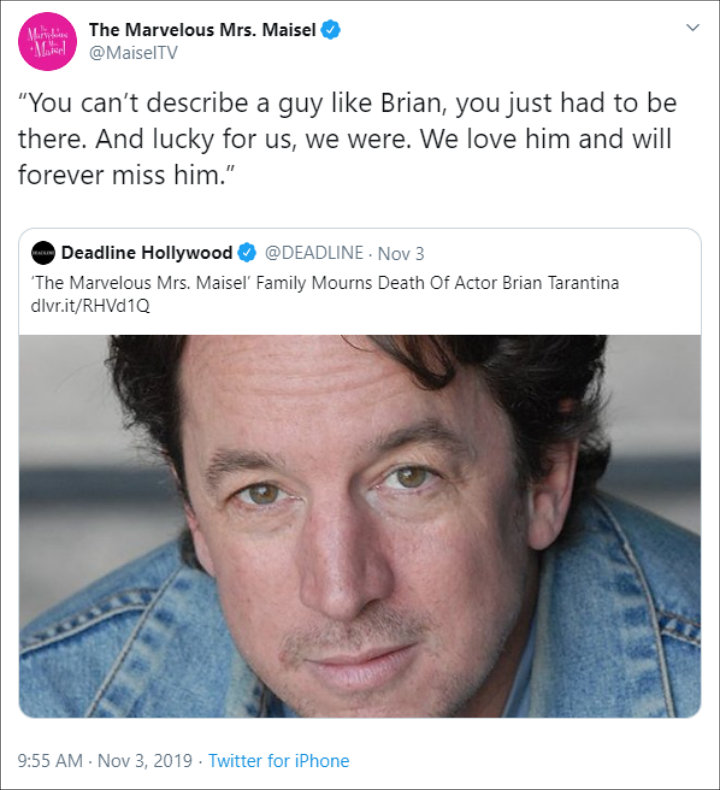 Amy Sherman-Palladino and Daniel Palladino Pay Tribute to Brian Tarantina
