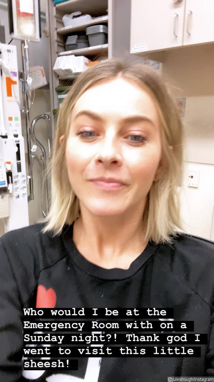 Julianne Hough visited Nina Dobrev at Emergency Room