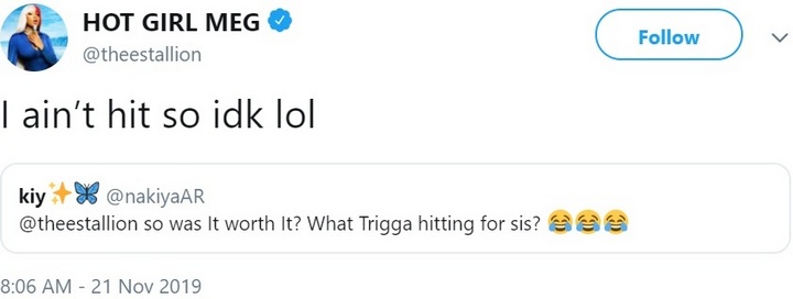 Megan Thee Stallion denies Trey Songz hookup rumors