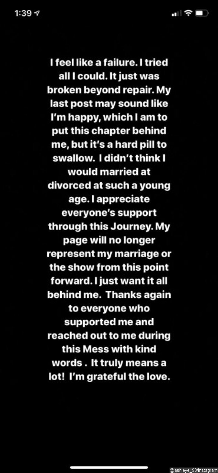 Ashley Martson's Statement After Officially Divorced From Jay Smith