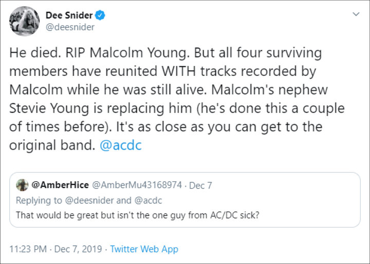 Dee Snider on AC/DC's new album