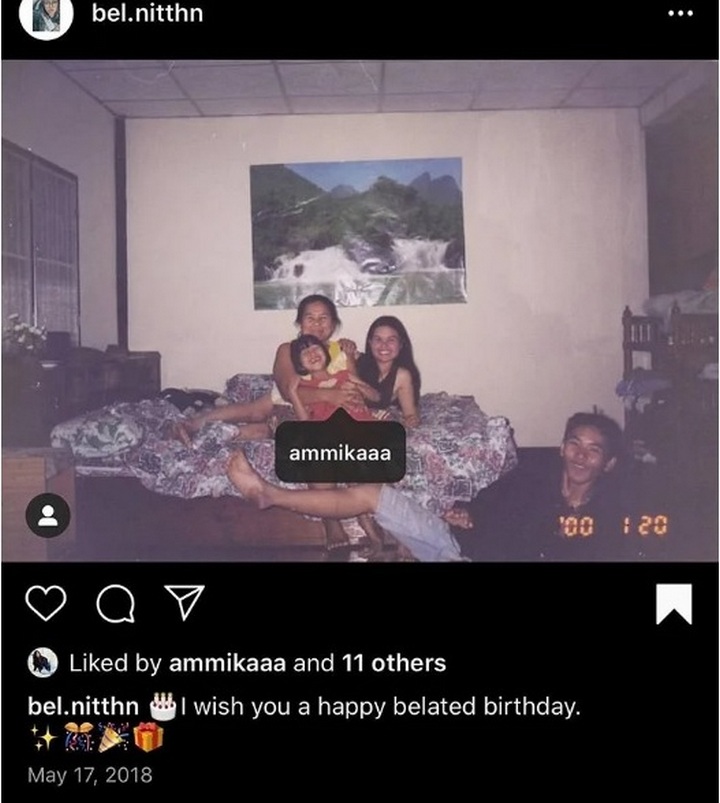 Ammika Harris as a child with her family