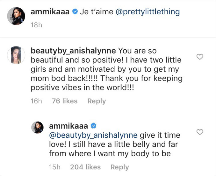 Chris Brown's Baby Mama Ammika Harris Gets Honest About Her Post-Pregnancy Body