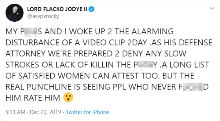 A$AP Rocky's R-Rated Response to His Leaked Sex Tape