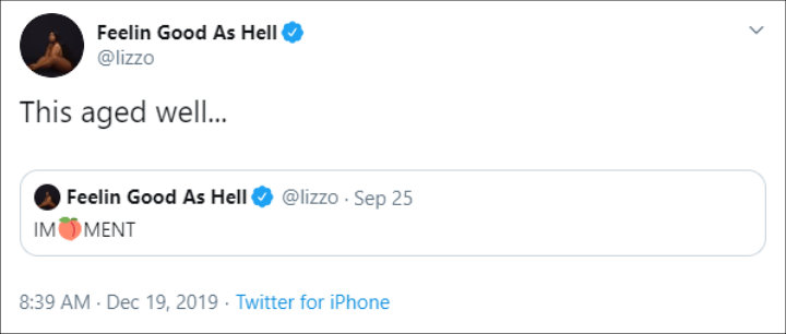 Lizzo Reacts to Donald Trump's Impeachment