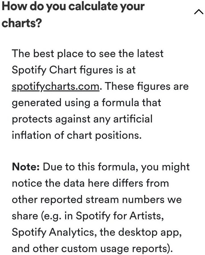 Spotify uses a formula to detect fake streams