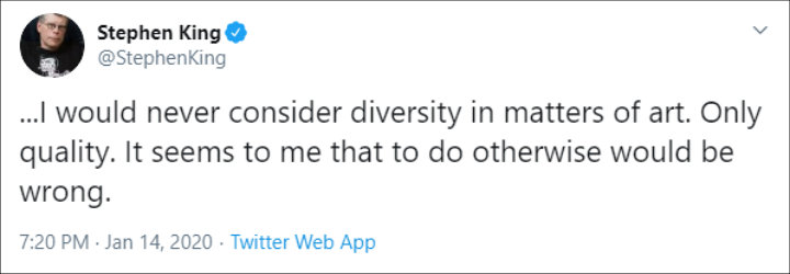 Stephen King Sparks Criticism With His Controversial Comments on Diversity