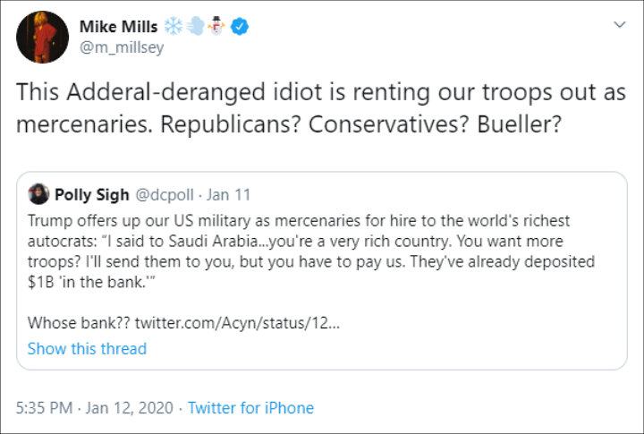 Mike Mills Calls Out Donald Trump as 'Idiot'