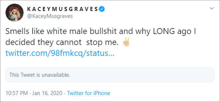 Kacey Musgraves criticizes Michigan radio station