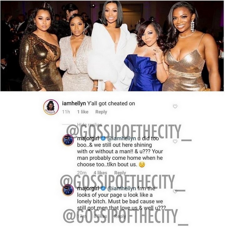 T.I.'s wife claps back at her critic