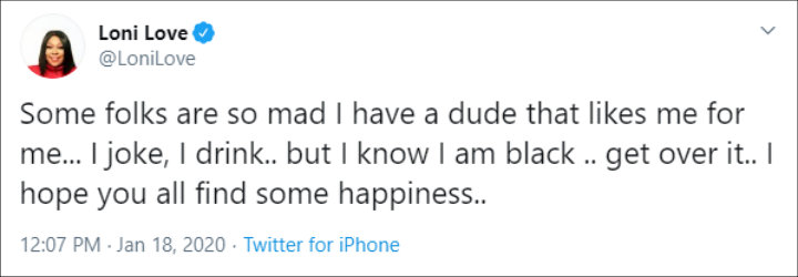 Loni Love Hits Back at Critics of Her Interracial Relationship