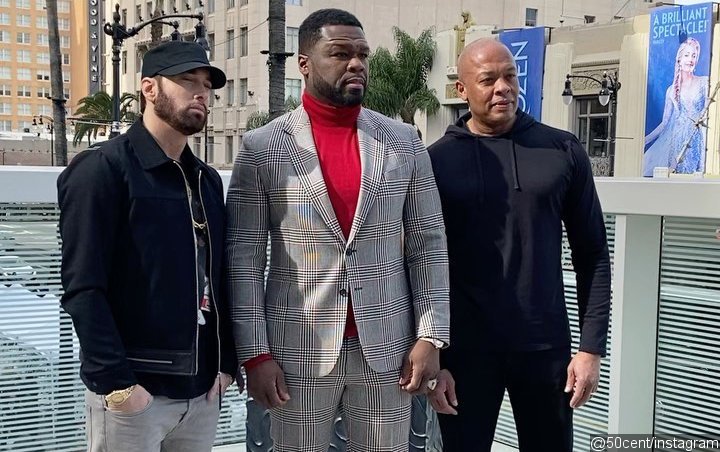 Eminem and Dr. Dre Help Celebrate 50 Cent at His Hollywood Walk of Fame Ceremony