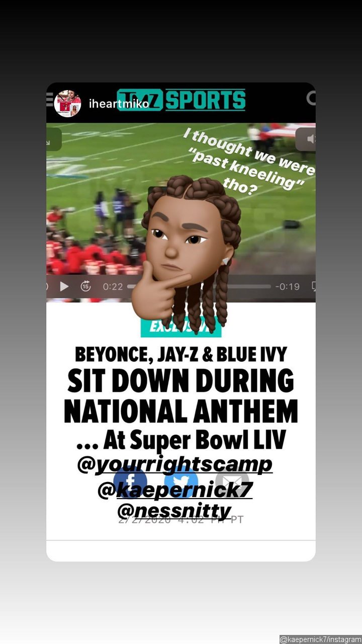 Colin Kaepernick Shades Jay-Z and Beyonce for Sitting Down During National Anthem