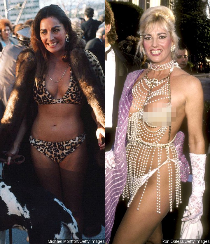 Edy Williams at the 1974 and 1986 Academy Awards