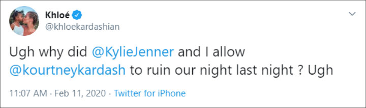 Khloe Kardashian Complained About Her Oscars Night With Sister Kourtney Kardashian