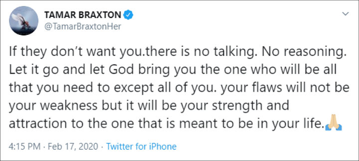 Tamar Braxton breakup rumors