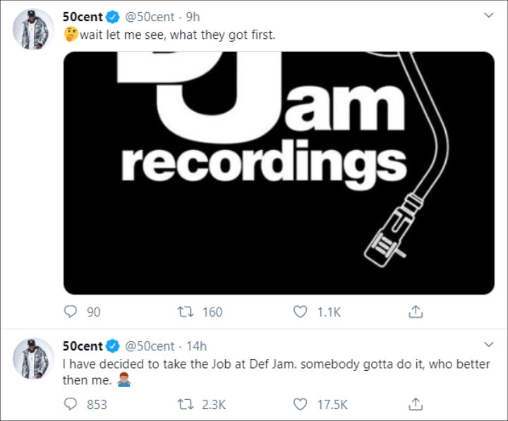 50 Cent clows Def Jam Recordings