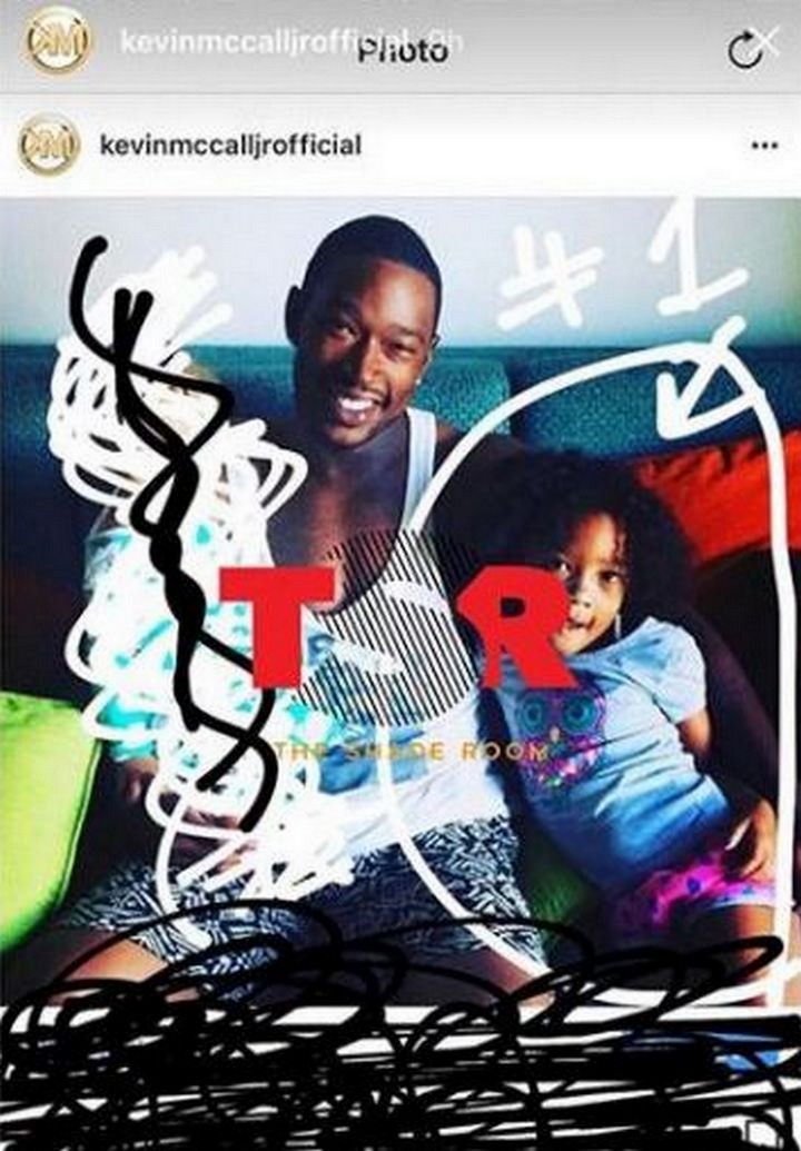 Kevin McCall crossed out his daughters' face