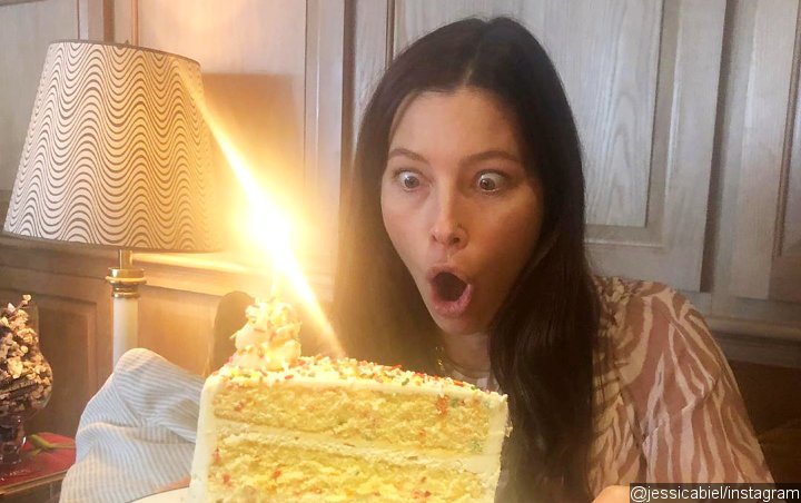 Jessica Biel Brags About Doing More Than Just Eating Birthday Cake on Super Tuesday