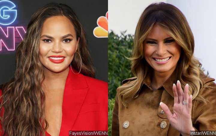 chrissy teigen accused of botched plastic surgery after slamming wifebot melania trump